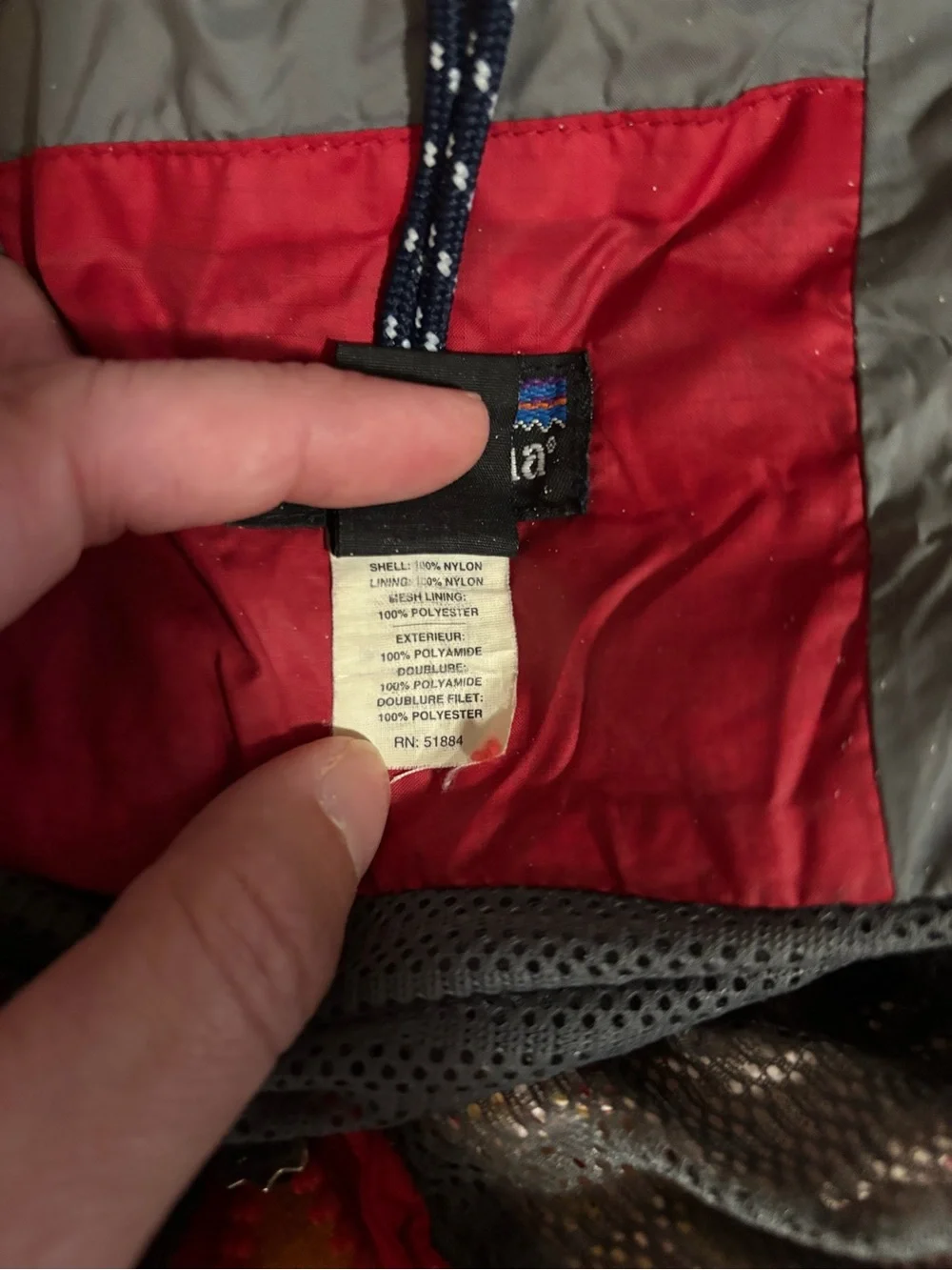 Patagonia Red Hooded Rain Jacket L